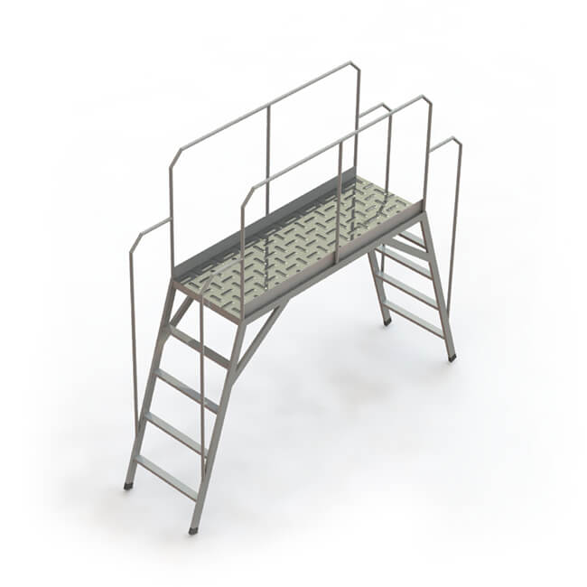 鋁製工作平台梯（橋樑式工作梯）